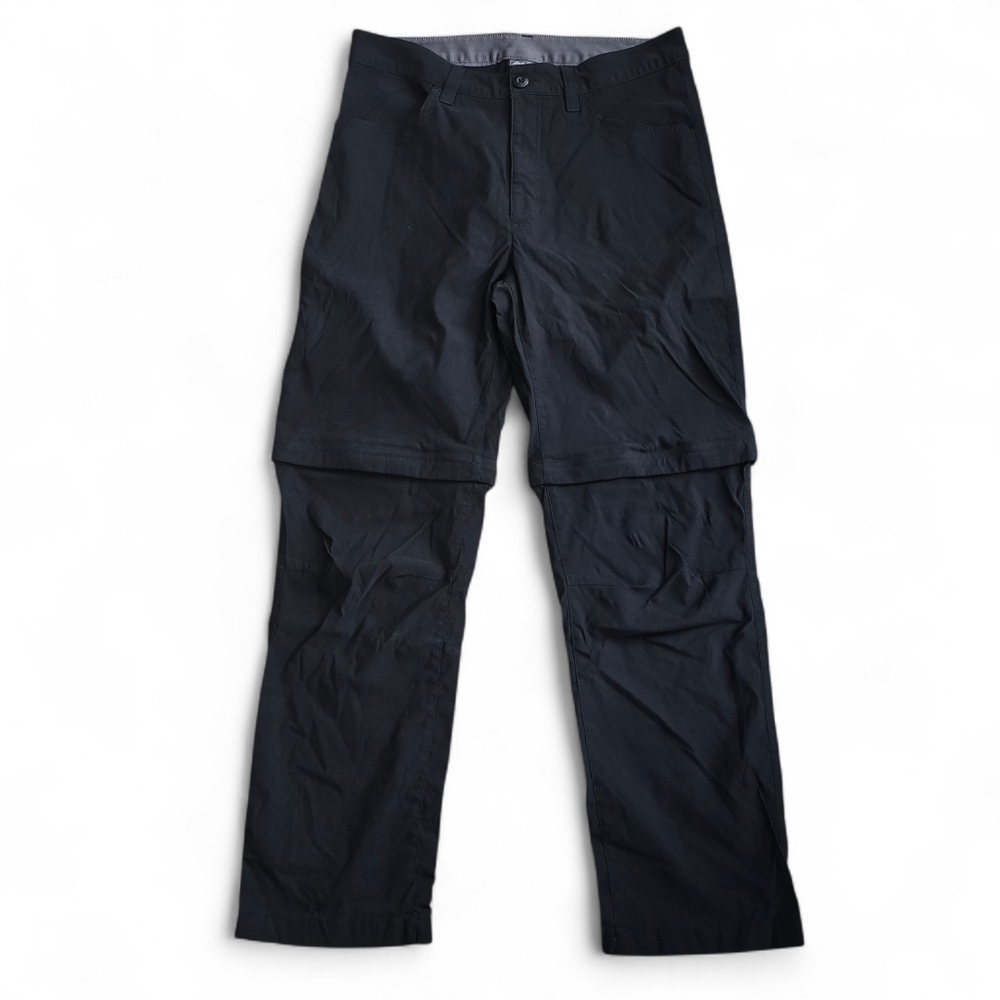 Eddie Bauer Men’s Black Convertible Hiking Pants 32x30 Zip-Off Outdoor